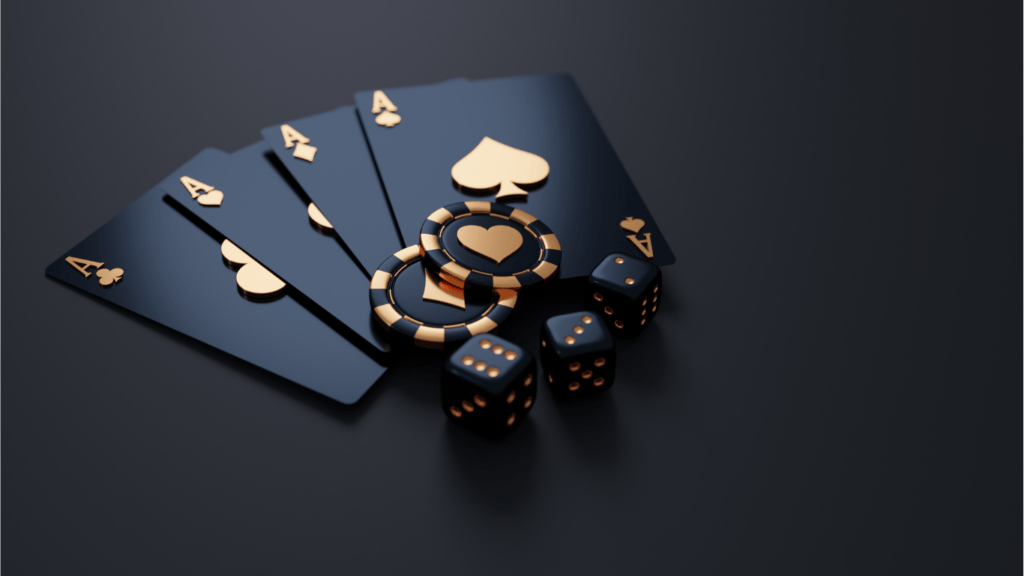 Playing cards, Casino Chips and Dice