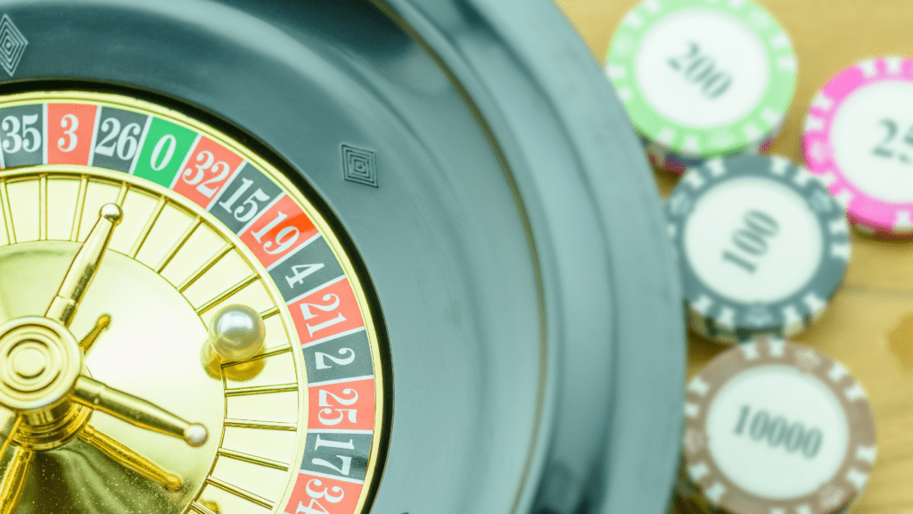 Roulette and casino chips 