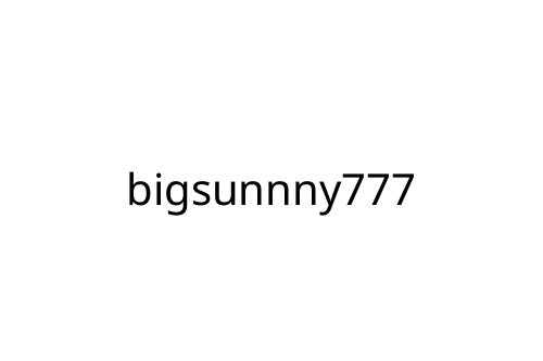 bigsunnny777