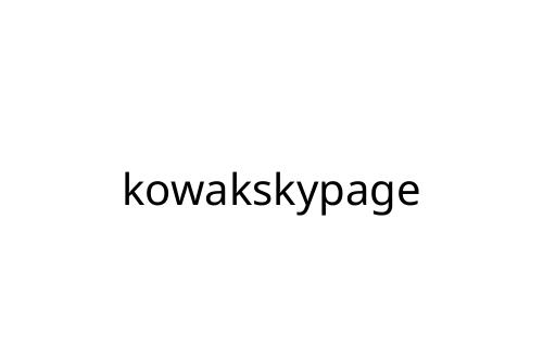 kowakskypage
